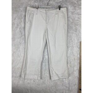 Tommy Hilfiger Capri Jeans Women's Size 14 White Stretch Denim